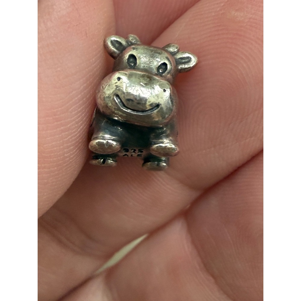 Pandora Buttercup the Cow Charm 790460 925 Sterling Silver Retired Animal Bead